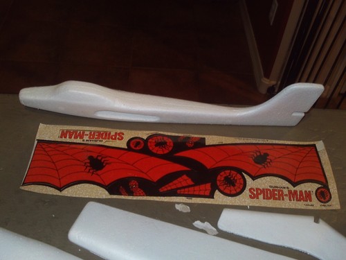 VINTAGE SPIDER-MAN PLANE DURHAM RARE MARVEL AVENGERS OLD TOY STORE STOCK M 1975 - Picture 11 of 24