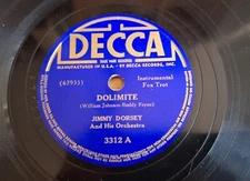 JIMMY DORSEY - 1940 DECCA 3312 - DOLIMITE / HEP-TEE HOOTIE (EE-)