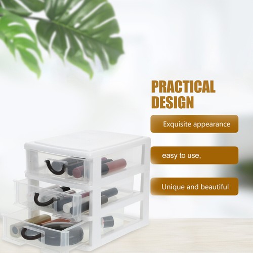 Cosmetic Storage Box Practical Desktop Organizer File Cabinet Drawer - Picture 6 of 12