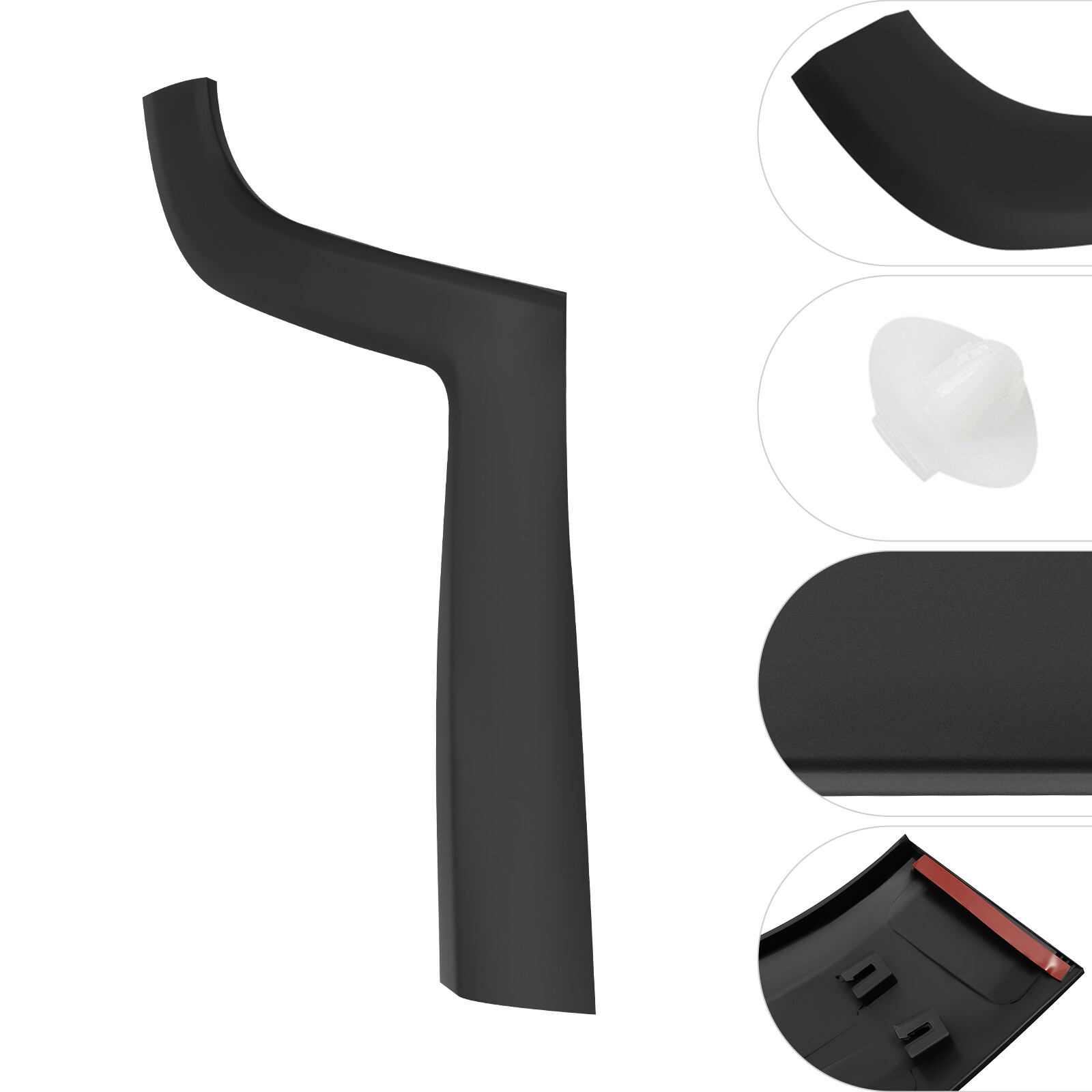 Left Driver Side Rear Door Molding Fender Flare Trim For Jeep Renegade 2015-2021