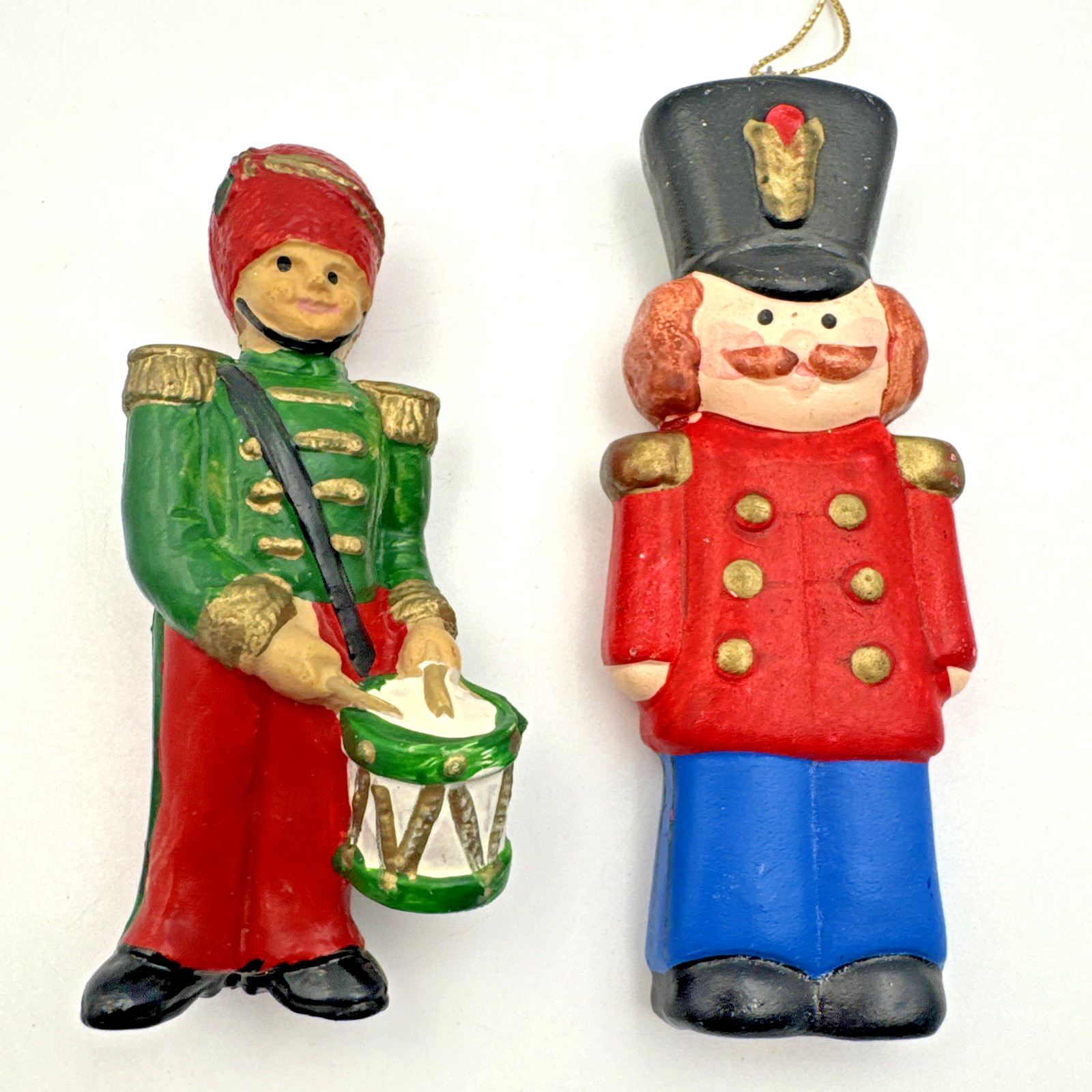 Toy Soldier Themed Resin Ornament Christmas Holiday Decor Bundle Pack of 2 Sale