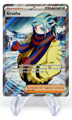 grusha pokemon card value Pokemon Grusha Trainer Ultra Rare Full Art Holo Paldea Evolved 2023 253/193