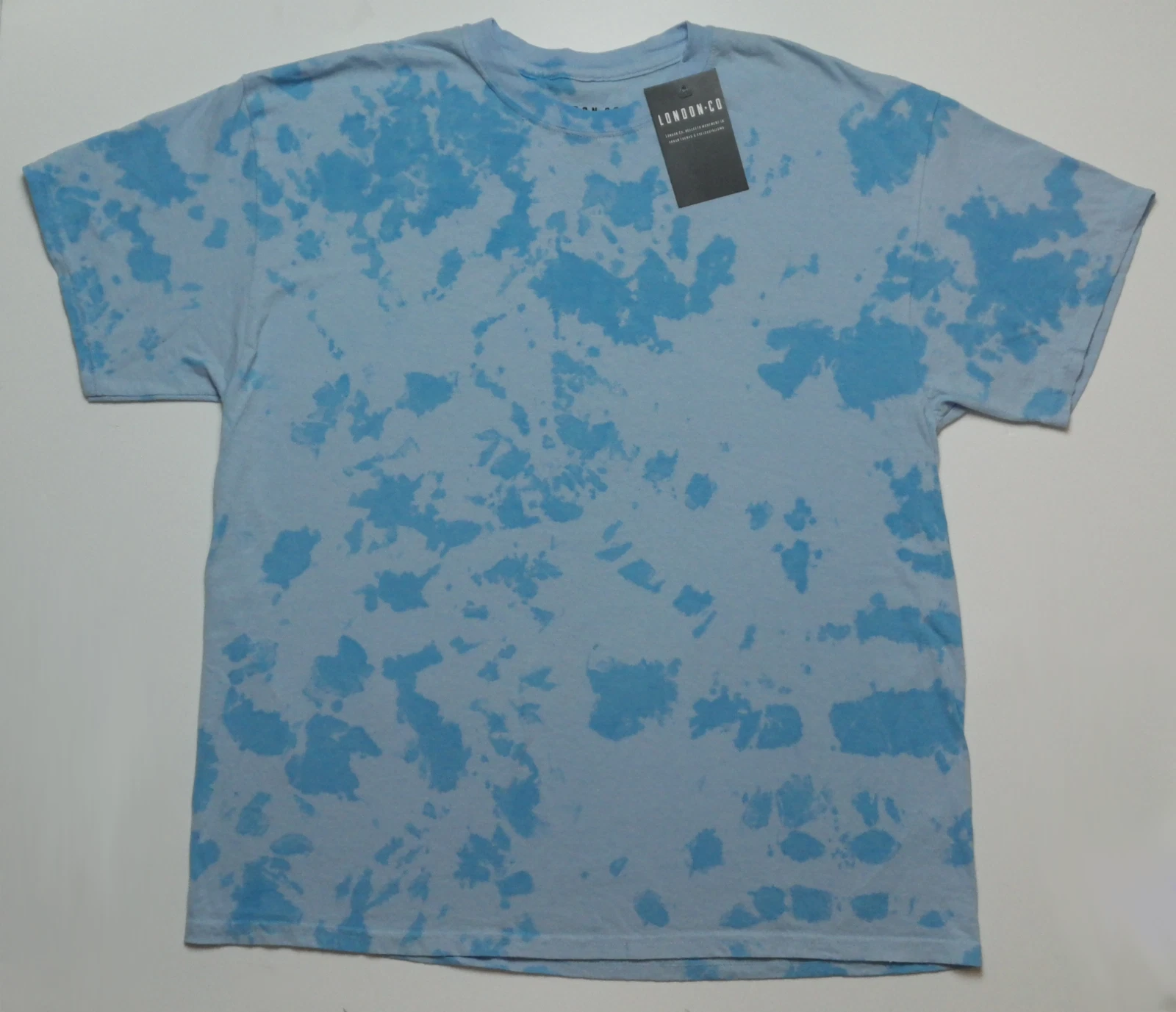 T-shirt Men's Teens London-Co Oryginal blue color LX size 100% Cotton