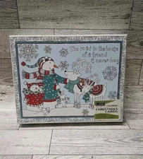 LANG 18ct Boxed Christmas Cards w/ Envelopes  Winter Happiness  Color Your Own 