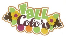 FALL COLORS Premade PAPER PIECING scrapbook die cut piece