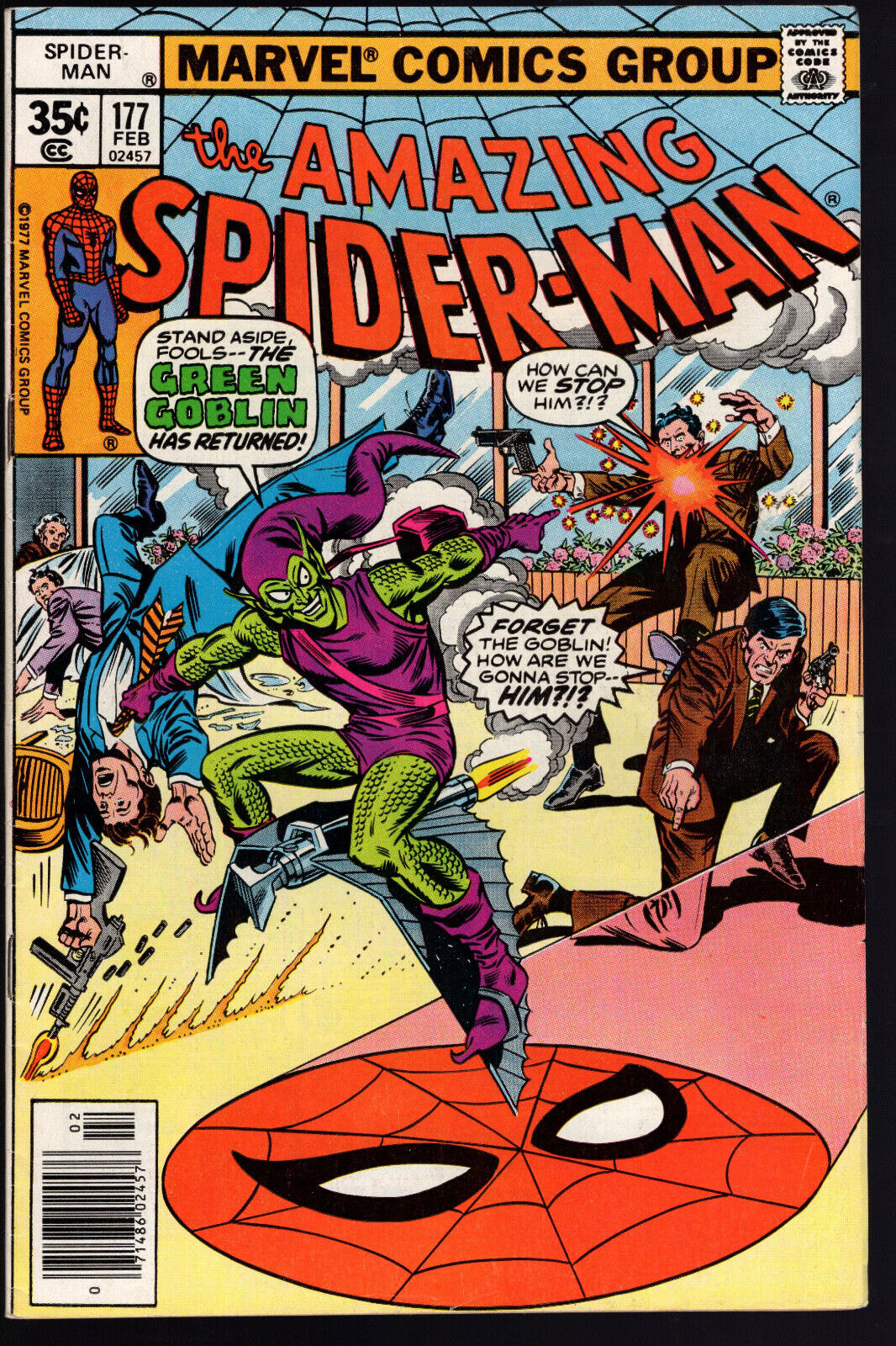 Amazing Spider-Man #177 1978 Green Goblin! Rare Pizzazz Insert! FN