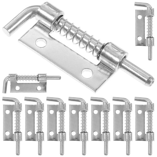 10 Pcs Enclosed Trailer Spring Loaded Bolt Latch Door Chain Lock Slide
