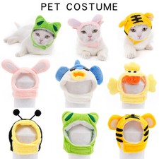Pet Puppy Dog Cat Hat Cartoon Animals Shape Headwear Cosplay Costume Prop Cap;