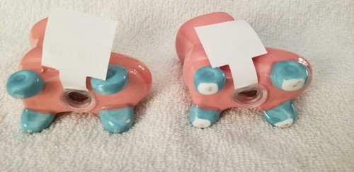 Cracker Barrel Salt And Pepper Shakers Roller Skates Pink New - Picture 6 of 12