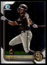 2022 Bowman Chrome Samuel Zavala Rookie G129 San Diego Padres #BDC-98