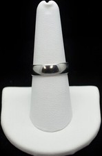 Sterling Silver Simple Smooth Band Ring SZ 8.0 FMX439