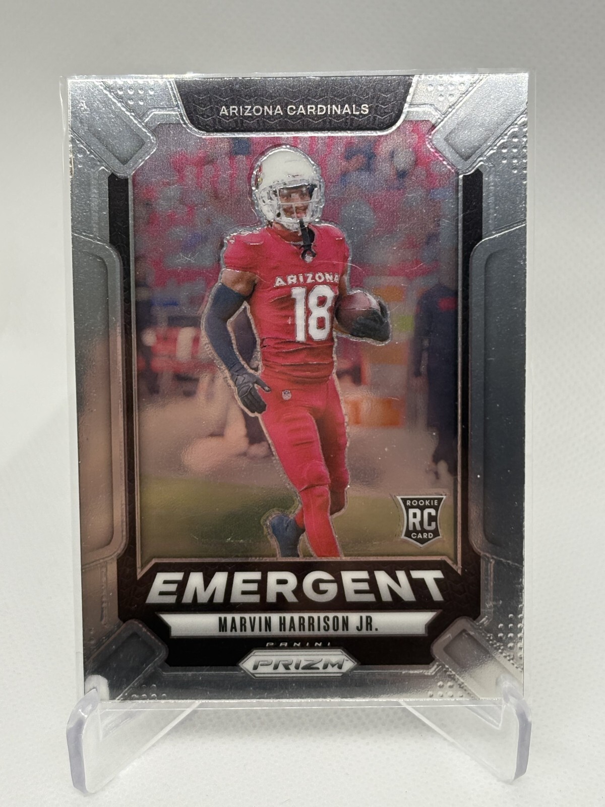 Marvin Harrison Jr. 2024 Panini Prizm Emergent Base #5 Rookie Cardinals
