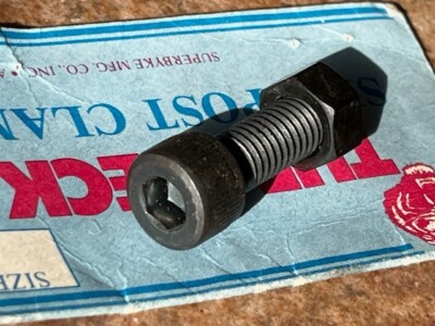 NOS 1980s Genuine TUF NECK SEAT CLAMP NUT AND BOLT Old School BMX Pro Hardware