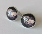 MAP OF THE WORLD CUFFLINKS (BRAND NEW)