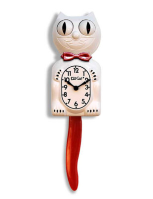 Candy Cane Red Limited Edition Kit-Cat Klock (15.5  high)