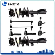 8 Pieces Front Complete Struts & Sway Bars & TieRod For Buick Enclave GMC Acadia