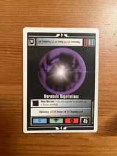 Star Trek CCG 1E Beta WB 1995 Wormhole Negotiations Mint Rare Card