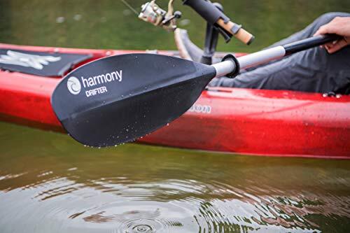 Harmony Gear Drifter Kayak Paddle | 1 Piece Shaft | 60 Degree Offset | Black ...