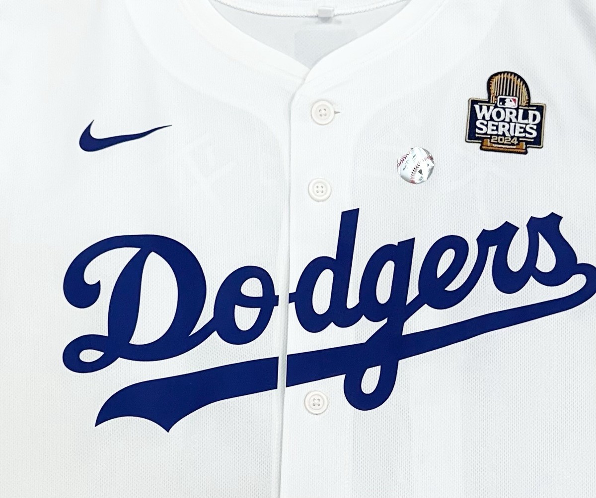Shohei Ohtani LA Dodgers Nike 2024 World Series Patch Jersey Kanji