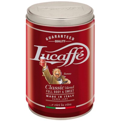 Lucaffe CLASSIC Bohnen - Kaffeebohnen -Dose - ganze Espressobohnen-Classic-250 g