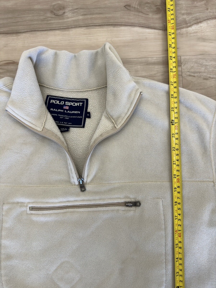Polo Sport Ralph Lauren VTG PolarTec Thermal Pro 1/4 Zip Fleece