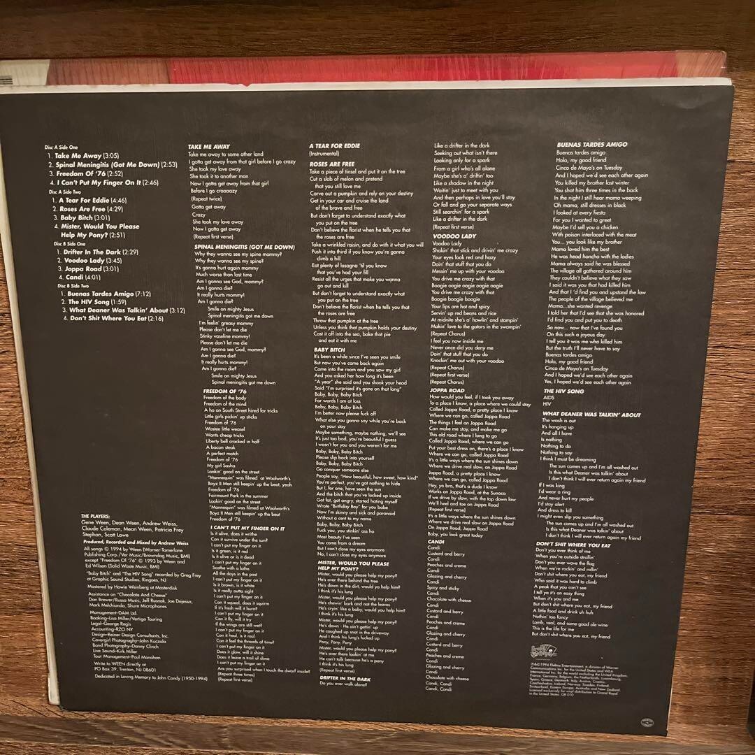 Ween / Chocolate And Cheese 1994 US ORIGINAL 2LP 12