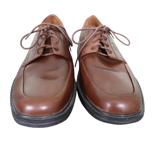 Dr. Comfort Classic Dress Shoe Mens Size 10.5 Chestnut Brown Leather Lace Up - Picture 3 of 10