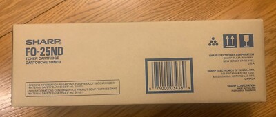 Sharp FO-25ND Black Toner Cartridge -FACTORY SEALED NEW