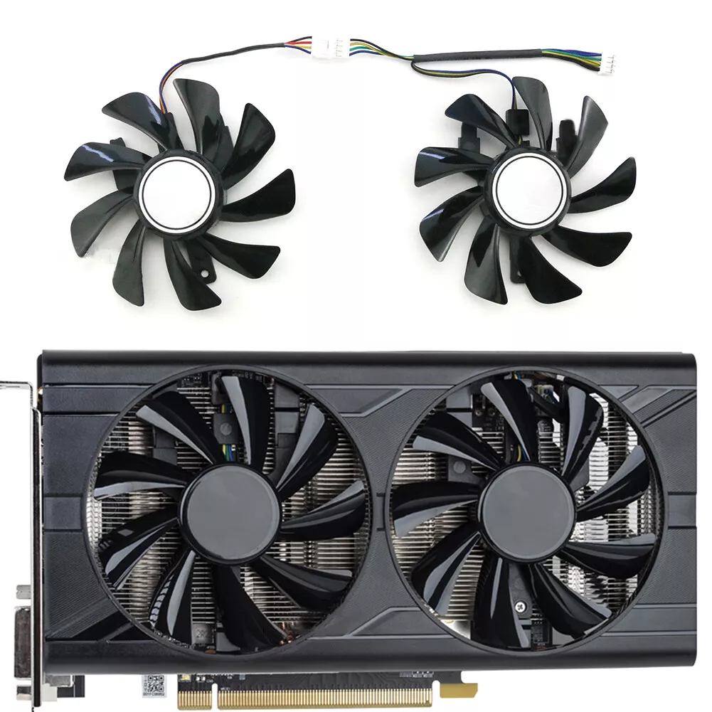 Cooling Fan For SAPPHIRE RX570 580 2048SP 8G D5 Graphics Video Card T129215SU