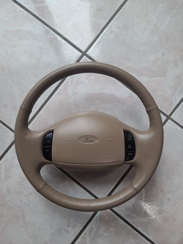✅ 97-02 Ford Tan F150 F250 F350 EXPEDITION Leather Steering OEM Wheel