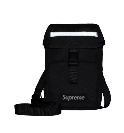 Sac pour appareil photo Supreme noir FW24 boîte réfléchissante logo hype sidebag neuf avec étiquette