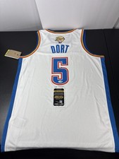 Luguentz Dort Autographed OKC Thunder Finals Jersey Signed Invest Jsa Coa