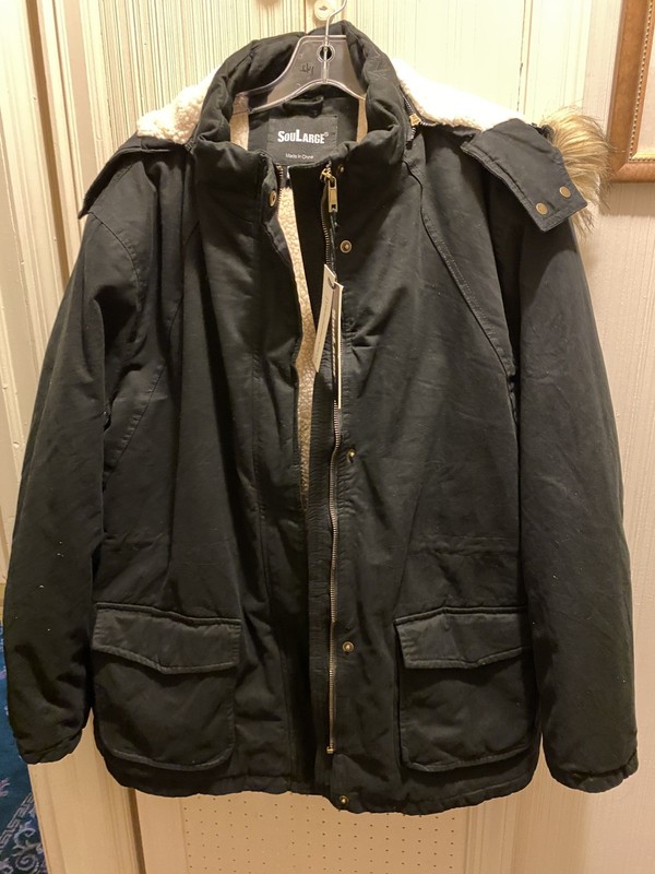 Soularge Women's Winter Parka Jacket Plus Size Jacket with Detachable Hood 2X