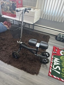 Roscoe Medical Knee Scooter  Basket Knee Walker Ankle Foot Injuries hand brake