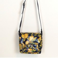 Patricia Nash 10th Anniversary Lemon Print Leather Crossbody Bag
