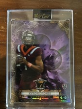 2024 Wild Card Seven Card Stud Kyron Drones Purple Clubs 4/6 Rookie RC
