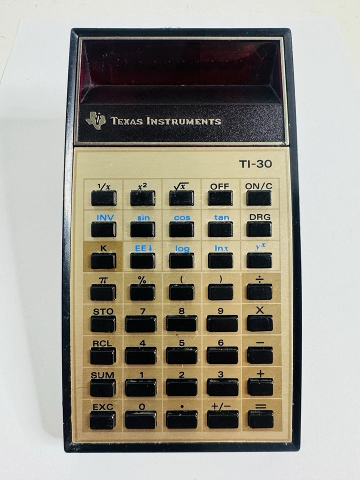 Texas Instruments TI-30 Retro Vintage Calculator 1977 - Imagen 3 de 4