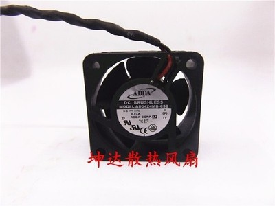ADDA AD0424MB-C50 4CM 4020 24V 0.07A Two-wire Cooling Fan #qm
