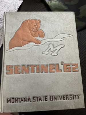 #ad 1962 Montana State College University Yearbook Montanan Bozeman Montana $5.00
