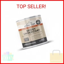Stone Coat Countertops Epoxy Undercoat 1 Quart (32 Fl Oz Black) High-Bond Epoxy 