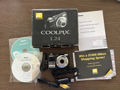 Nikon COOLPIX L24 14.0MP Compact Digital Camera PARTS OR REPAIR