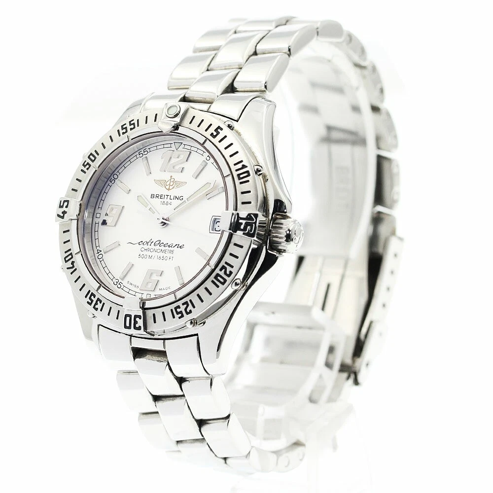 BREITLING A57350 Colt Ocean Date quadrante quarzo cassa argento misura (w) 33 mm donna
