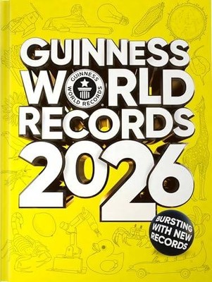 Guinness World Records 2026 Book Hardcover Yellow Reference Facts New Records
