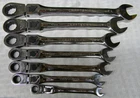 CRAFTSMAN 7PC METRIC 12PT LOCKING FLEX-HEAD RATCHING COMBO WRENCH SET #42401