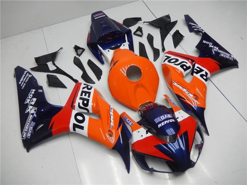 Carenado Repsol FKA Inyección Naranja Azul Apto para Honda 2006-2007 CBR1000RR m039 Foto 3 de 4