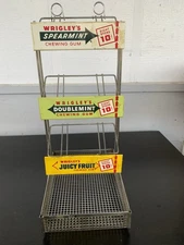 Vintage 70's Original Wrigley's Gum Advertising Store Display Rack Metal