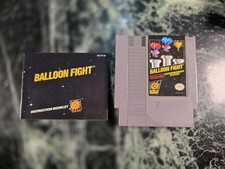 Balloon Fight (Nintendo NES, 1986) w/Manual Authentic TESTED 