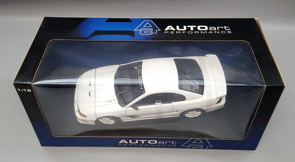 1998 White Saleen Mustang S351 Coupe 1:18 Scale Diecast By AUTOart #72721 - Image 4 of 4