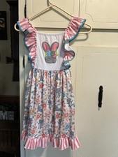 Girls Ruffle Girl Easter Dress-5XL