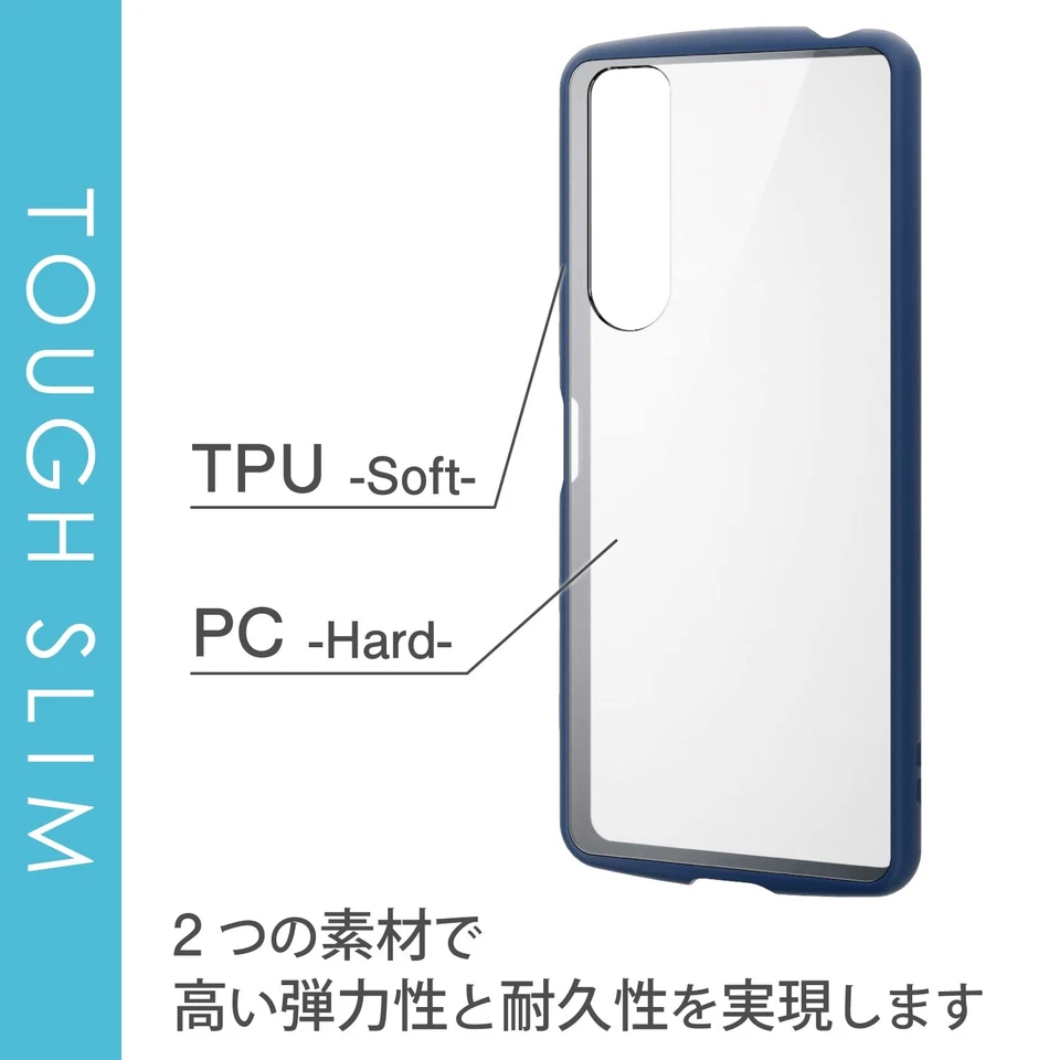 Funda híbrida Xperia 5 III RESISTENTE SLIM LITE azul marino PM-X214TSLFCNV Foto 2 de 4